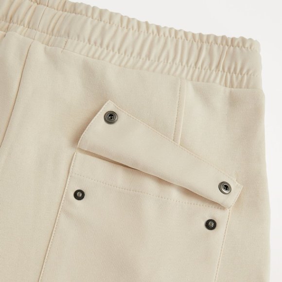 ZARA MAN ECRU TECHNICAL FABRIC PLEATED JOGGER EFFECT PANT TROUSERS $69.90 - Picture 2 of 9